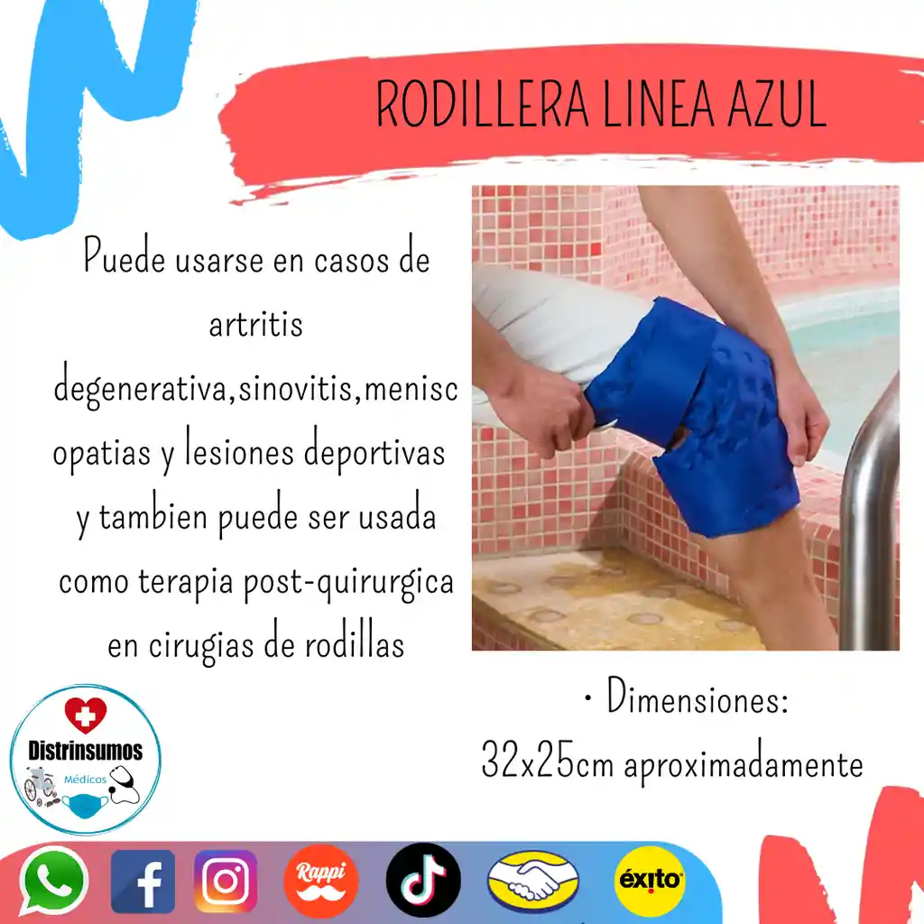 Rodillera En Gel Para Frio Y Calor