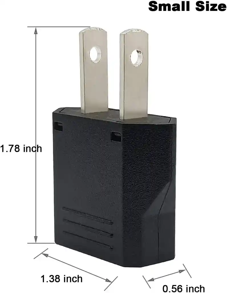 Adaptador Europeo A Americano X3 Convertidor Marranito Enchufe