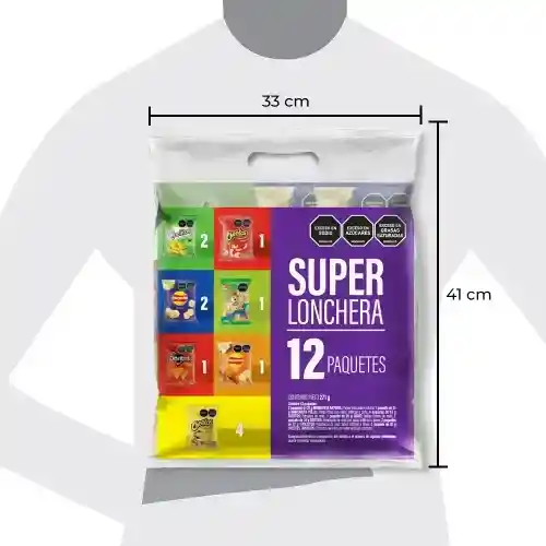 Surtido Super Lonchera Fritolay 271g En 12u
