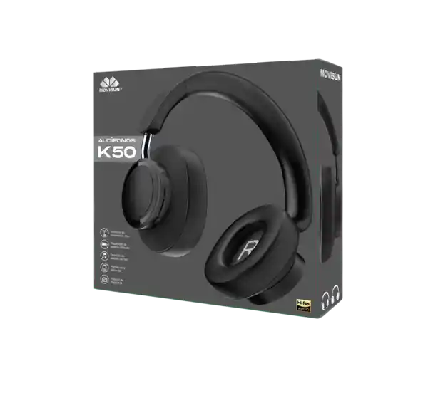 Audífonos Bluetooth K50 Movisun Inalámbricos Diadema