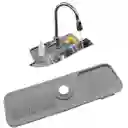 Tapete Protector Contra Salpicaduras Para Cocina Gris