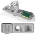 Tapete Protector Contra Salpicaduras Para Cocina Gris