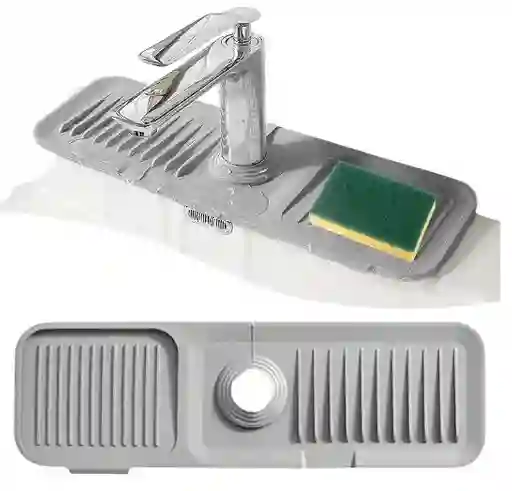 Tapete Protector Contra Salpicaduras Para Cocina Gris