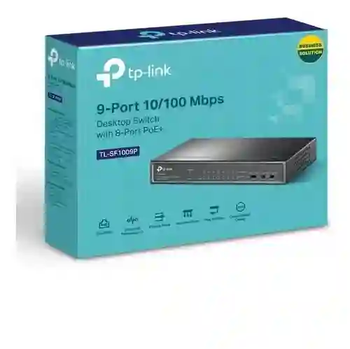 Switch Poe Tplink Tl-sf1009p 9 Puertos 10/100 8 Puertos Poe+