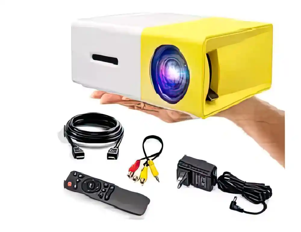 Mini Proyector Portátil Yg300 Led 600 Lúmenes, Hdmi/usb, Protege Ojos