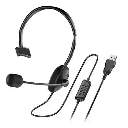 Diadema Genius Hs-100u Usb Monoaural Con Microfono