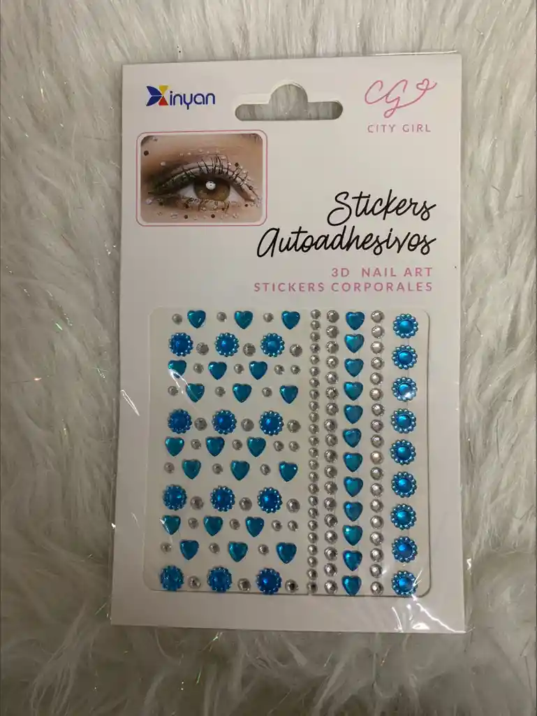 Gemas Adhesivas Ref 317 Pegatinas Para Ojos Rostro Y Cabello