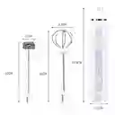 Mezclador Eléctrico Batidor Recargable Espumador, Carga Usb Color Blanco