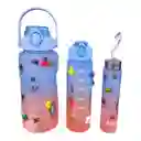 Termo Para Agua Motivacional * 3 Piezas
