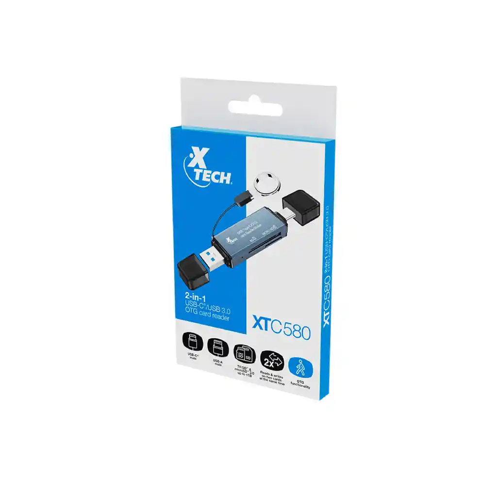 Adaptador Xtech Lector Memorias Usbc - Usb