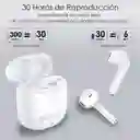 Audífonos 1 Hora Aut201 Color Blanco Auriculares Y Manos Libres