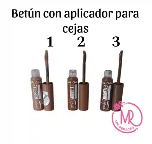 Betún Con Cepillo Aplicador Para Cejas # 1 (marrón Claro)