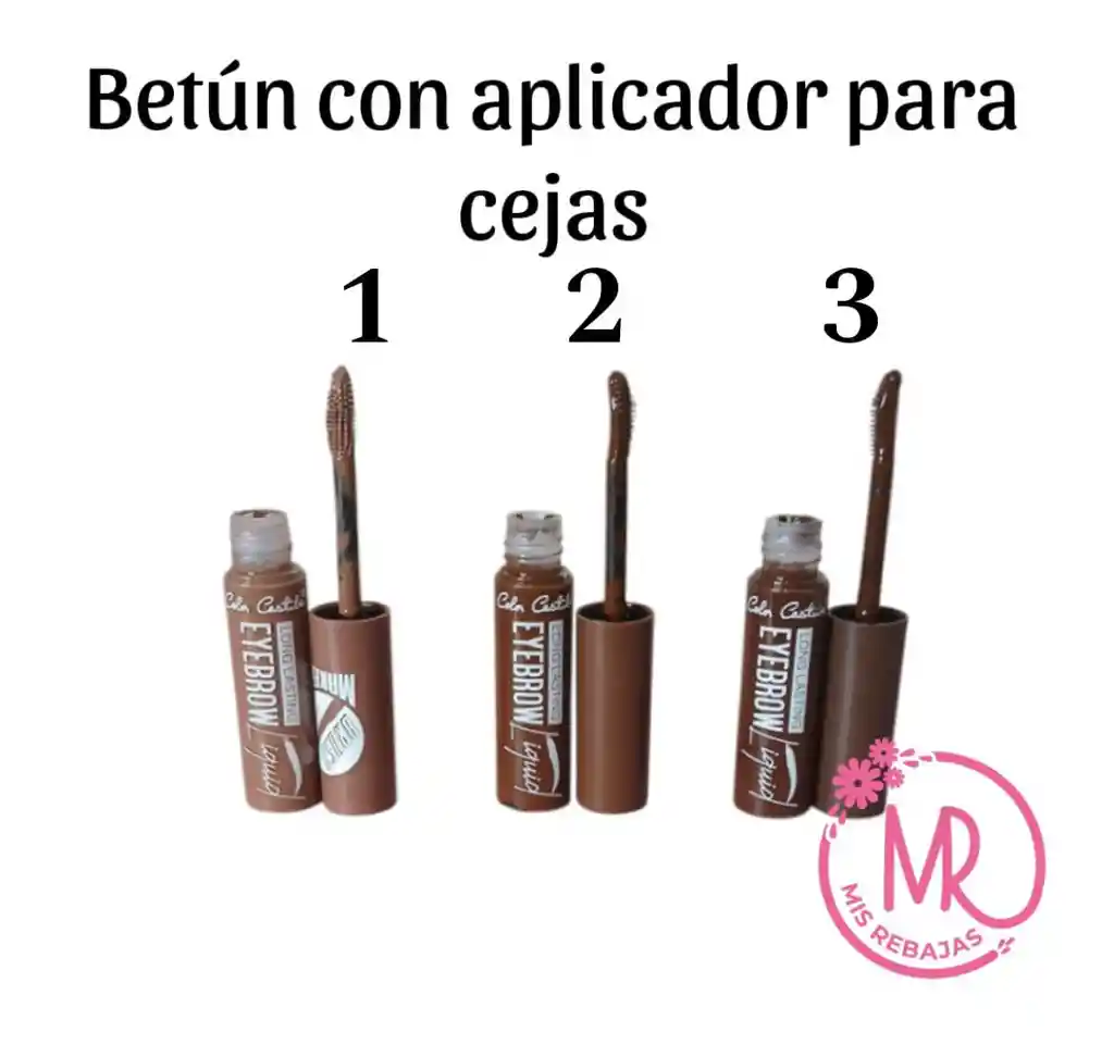 Betún Con Cepillo Aplicador Para Cejas #3 (marrón Oscuro)