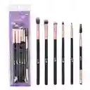 Kit Brocha Trendy Ojos X 6 Generica Bt015