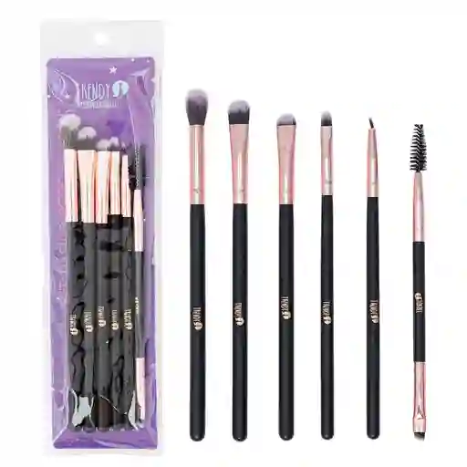 Kit Brocha Trendy Ojos X 6 Generica Bt015