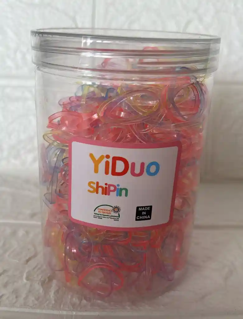 Tarro Cauchitos Gigante Colores Transparentes