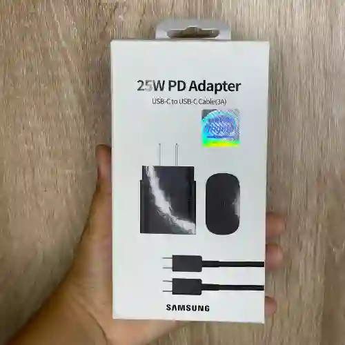 Cargador Samsung 25w Pd Adapter Usb-c To Usb-c Cable (3a)