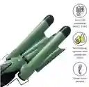 Rizador Ondulador Aguacate Triple Tubo Ondas Sirena