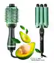 Combo Cepillo Secador Y Rizador Ondas De Sirena Aguacate Remnlington Genérico