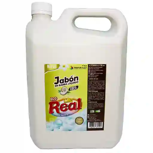 Jabón En Barra Líquido Eco Real Coco X 1.8l