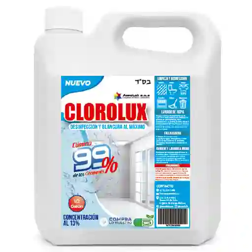 Blanqueador Clorolux Concentración 13% X 1.9l