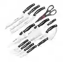 Set De Cuchillos Negros X13 Piezas