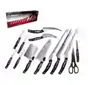 Set De Cuchillos Negros X13 Piezas