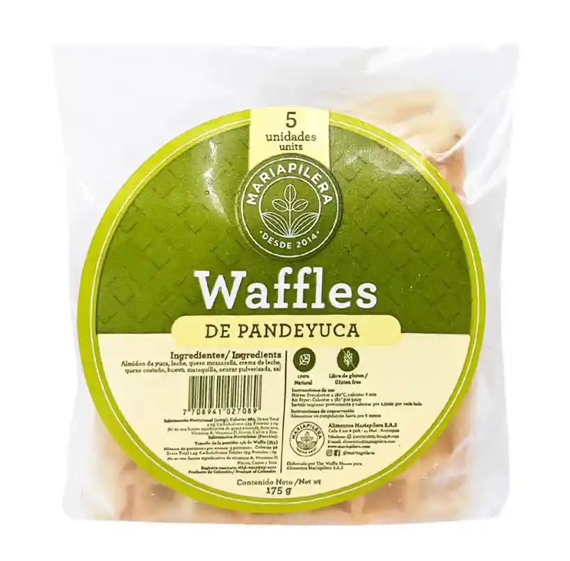 Waffle Mariapilera Pan De Yuca X175 G