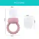 Chupa Para Frutas Color Arena Con Agarradera Rascaencias, Hecha En Silicona 100% Libre De Bpa, Ideal Para Acompañar La Alimentación Complementaria, Para Fruta Picada O Papilla