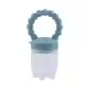 Chupa Para Frutas Color Azul Con Agarradera Rascaencias, Hecha En Silicona 100% Libre De Bpa, Ideal Para Acompañar La Alimentación Complementaria, Para Fruta Picada O Papilla