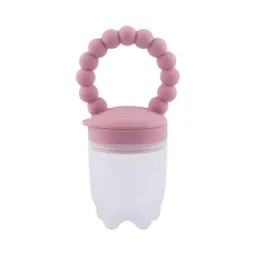 Chupa Para Frutas Color Lila Con Agarradera Rascaencias, Hecha En Silicona 100% Libre De Bpa, Ideal Para Acompañar La Alimentación Complementaria, Para Fruta Picada O Papilla