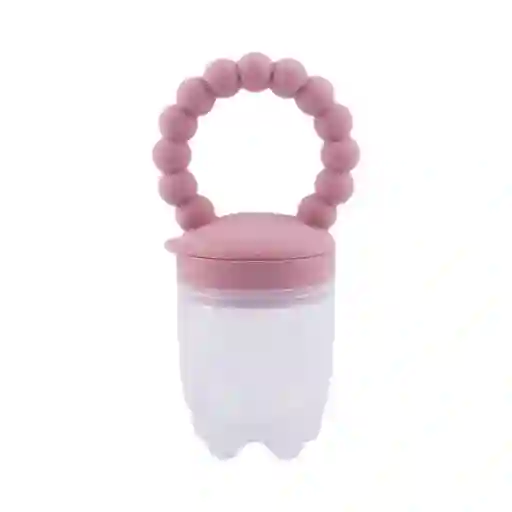 Chupa Para Frutas Color Lila Con Agarradera Rascaencias, Hecha En Silicona 100% Libre De Bpa, Ideal Para Acompañar La Alimentación Complementaria, Para Fruta Picada O Papilla