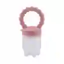 Chupa Para Frutas Color Salmón Con Agarradera Rascaencias, Hecha En Silicona 100% Libre De Bpa, Ideal Para Acompañar La Alimentación Complementaria, Para Fruta Picada O Papilla