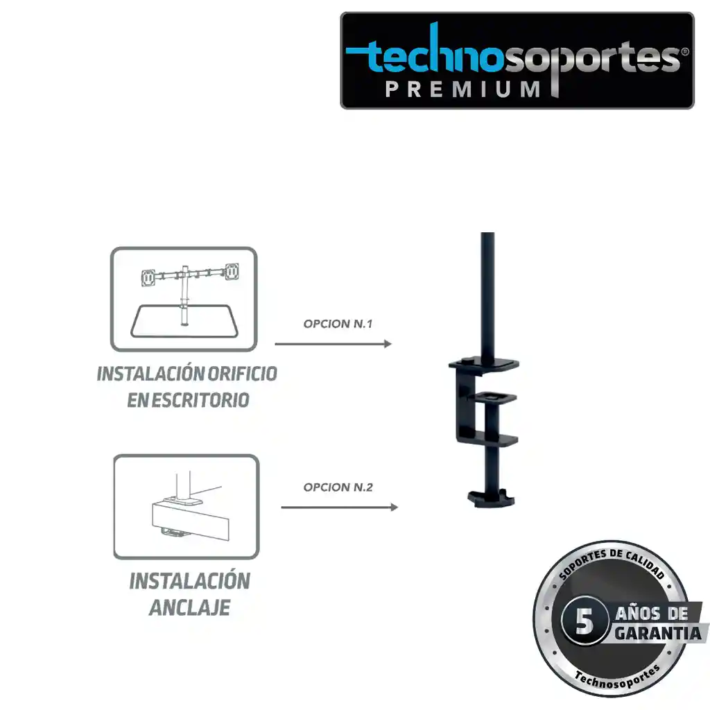 Soporte 2brazo Monitor 10"/32"