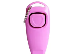 Clicker + Silbato 2 En 1 Para Entrenamiento De Perro/mascotas Rosado