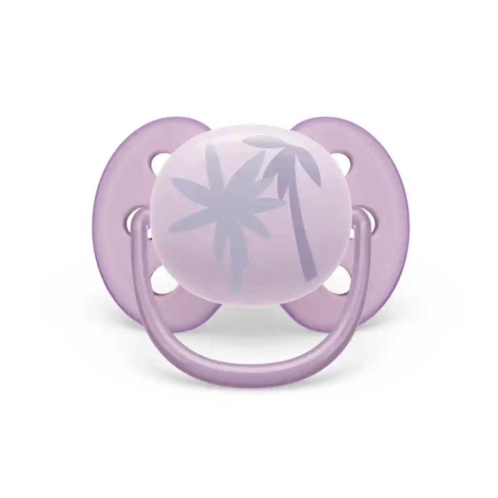Chupa Ultra Soft X2 Palmera Púrpura 0 A 6 Meses, Ideal Para Piel Sensible - Philips Avent