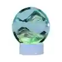 Reloj De Arena Verde Decorativo Con Luz Adorno Casa Mesa Relajante