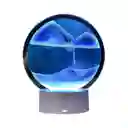 Reloj De Arena Azul Decorativo Con Luz Adorno Casa Mesa Relajante