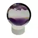 Reloj De Arena Lila Decorativo Con Luz Adorno Casa Mesa Relajante
