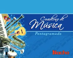 Cuaderno De Musica Grande Nacho 50 Hojas Pentagramado