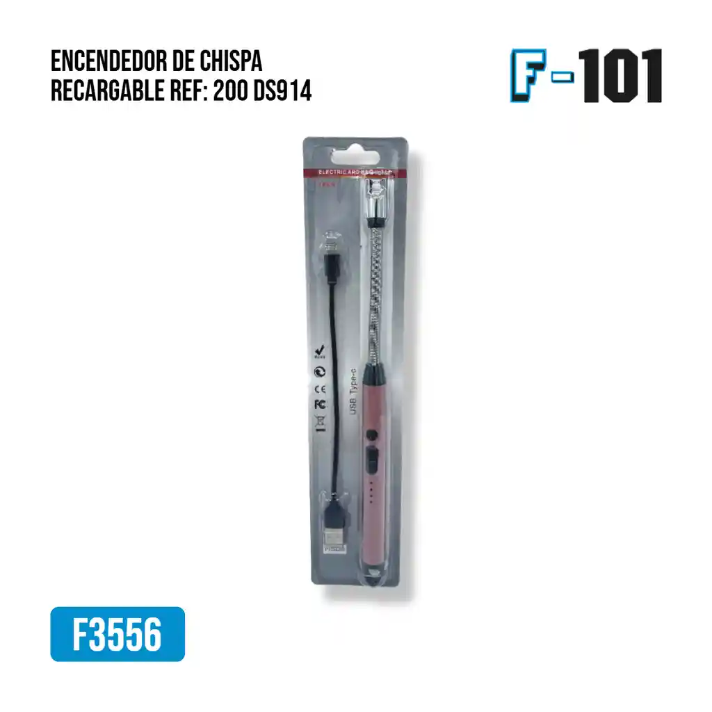 Encendedor De Chispa Recargable Ref: 200 Ds914