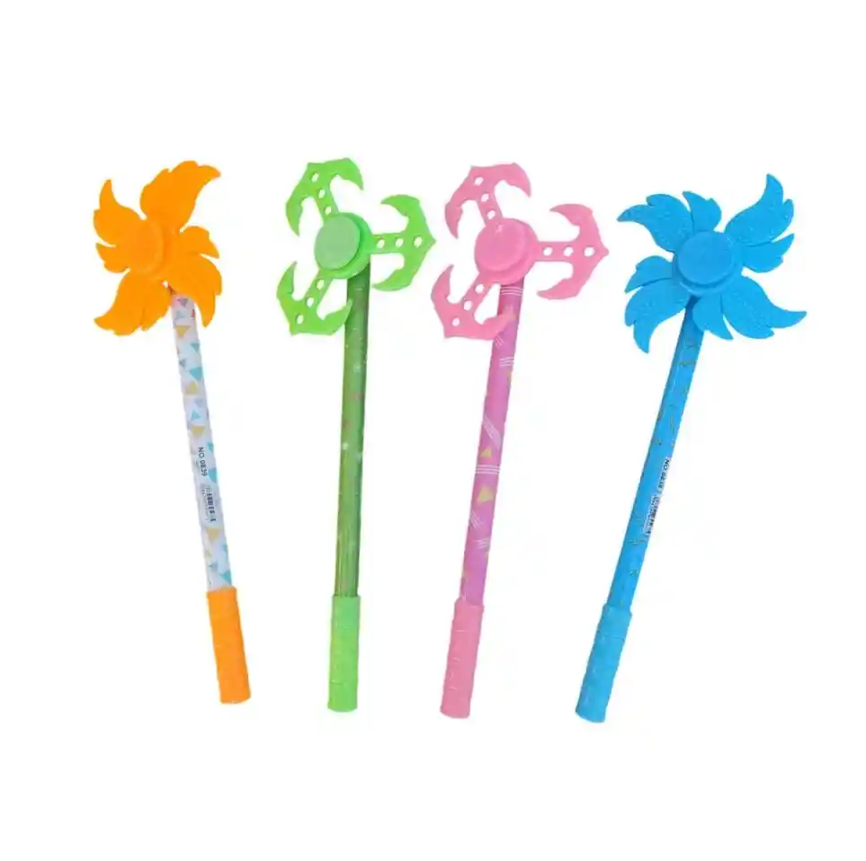 Lapicero Spiner Antiestres Relajante X 4 Unidades