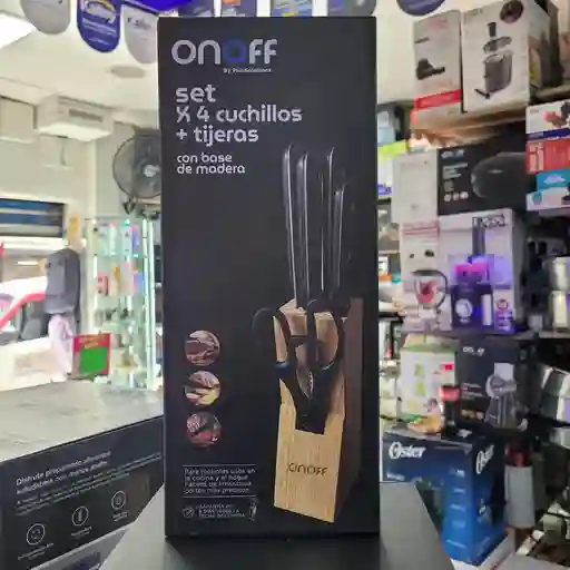 Set X4 Cuchillos + Tijeras Onoff