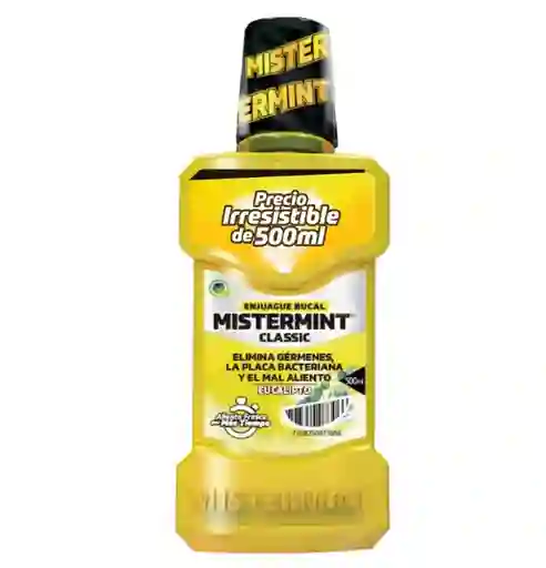 Enjuague Bucal Mistermint Classic X500 Ml