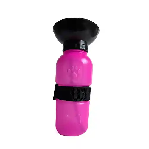 Bebedero Portátil Para Perro/mascotas – 500 Ml - Rosado