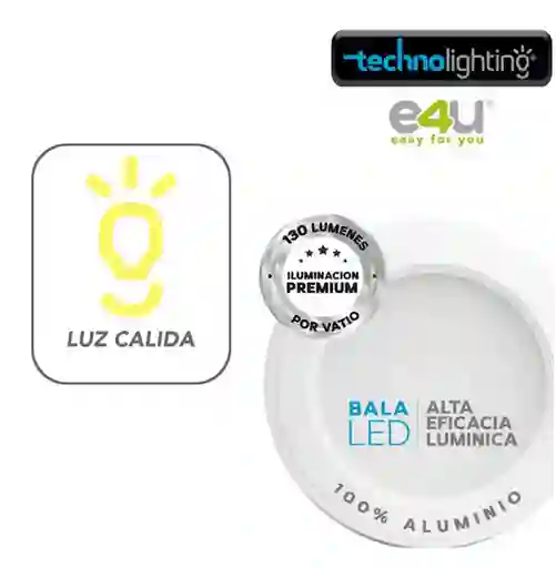 Bala Led 650lm 5w Lcalida Blanca