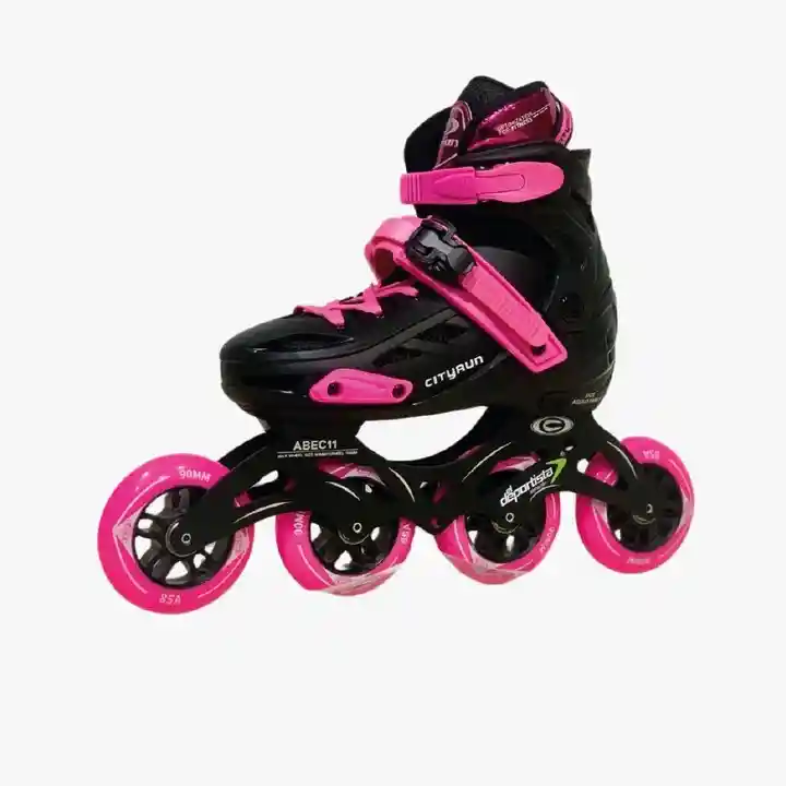 Patines El Deportista Go Rolling Reflex Negro-fucsia 36-39