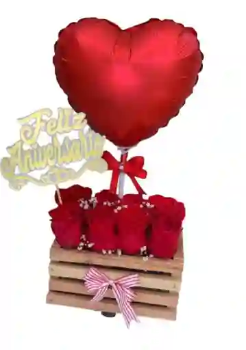 Caja De Rosas San Valentín