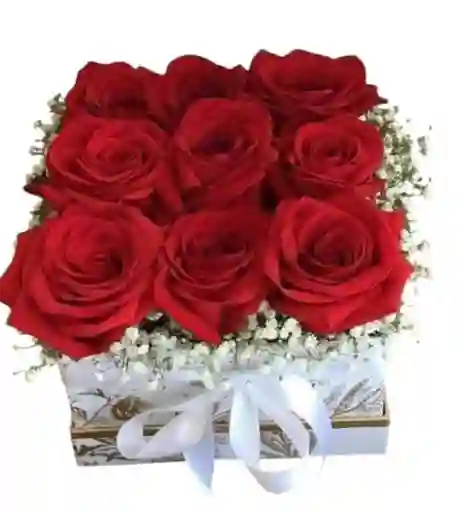 Caja De Rosas Dia De La Mujer