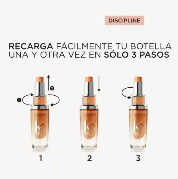 Repuesto Aceite Disciplinante Anti Encrespamiento Para Cabellos Rebeldes Kérastase L´huile Oleo Relax Discipline 75ml